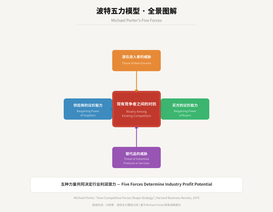波特五力模型全景图解