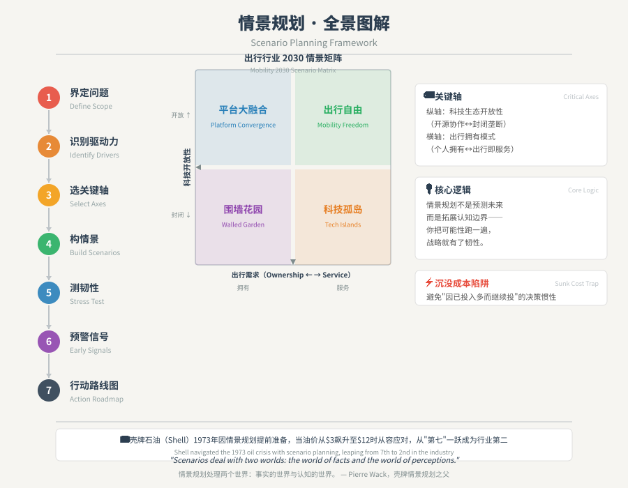 传统预测 vs 情景规划